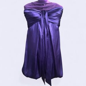 Xscape Strapless Purple Dress